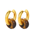 Erde - Tigra Huggie Earrings