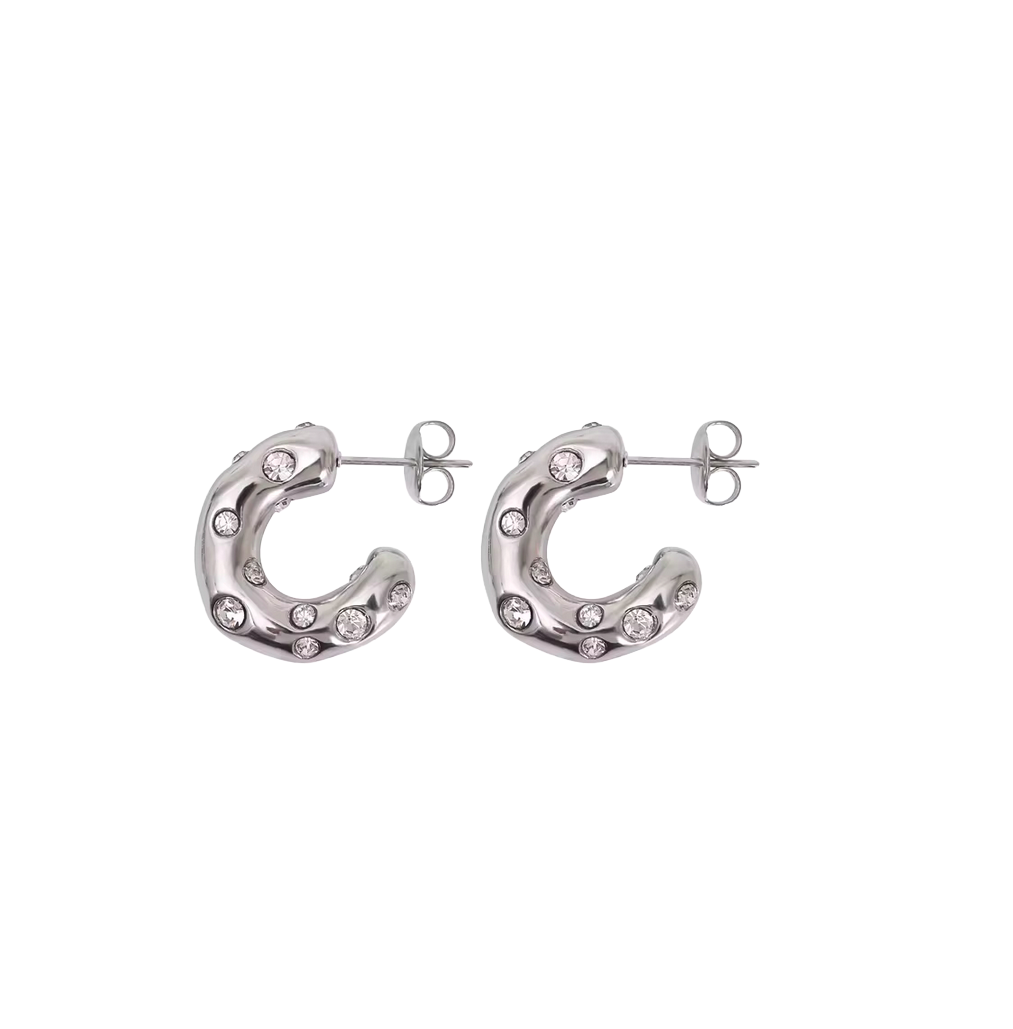Luna Hoop Earrings | Stainless Steel