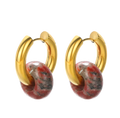 Erde - Rhodara Huggie Earrings