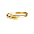 Trust God Adjustable Ring | Gold Plated Stainless Steel