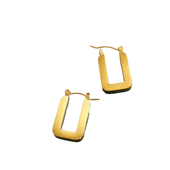 Monolith Hoop Earrings