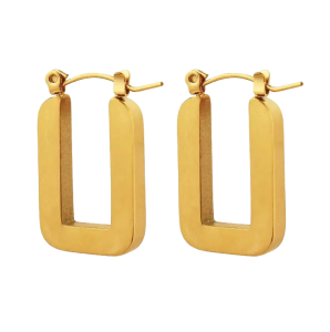 Rectangular Hoop Earrings