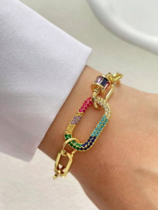 Carabiner Chain Bracelet